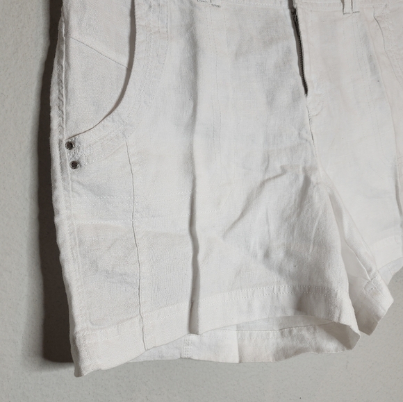 INC Linen White 5" Shorts women's size 8 - Picture 5 of 16